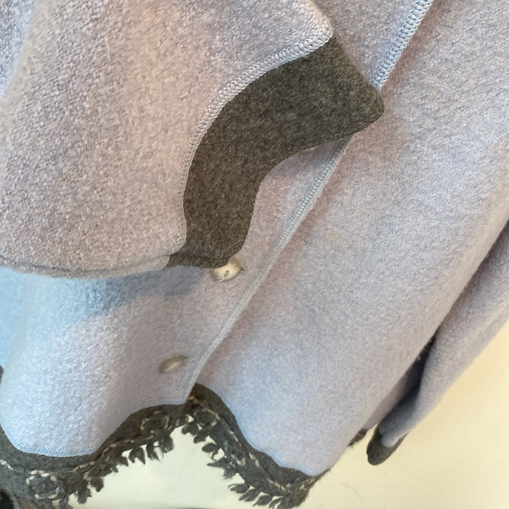 Sigrid Olsen Wall Fringe Button Up Jacket - image 2